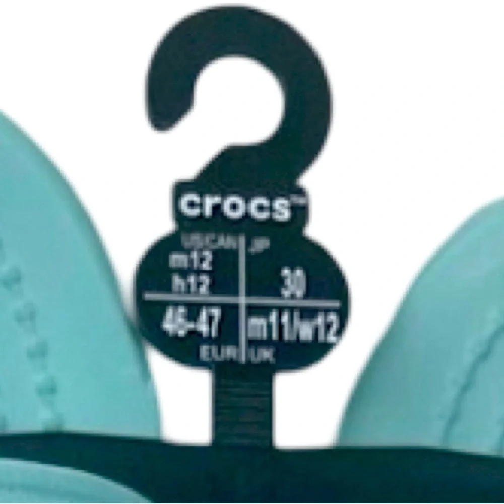New Crocs Men’s Iconic Comfort Classic Sandal Slide Pure Water Blue Size 12 - Picture 7 of 7
